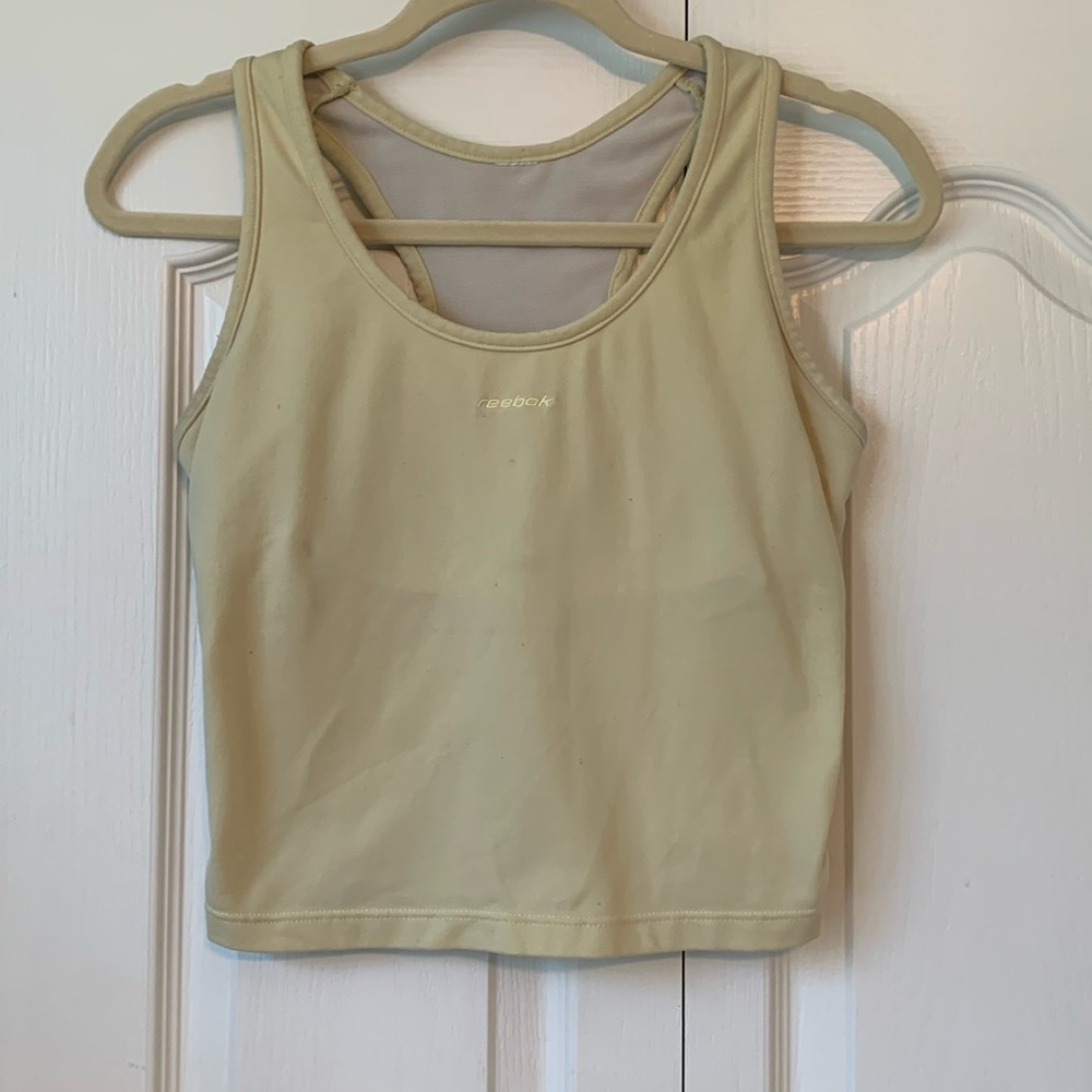 Vintage Reebok Yellow Athletic Tank - Size M